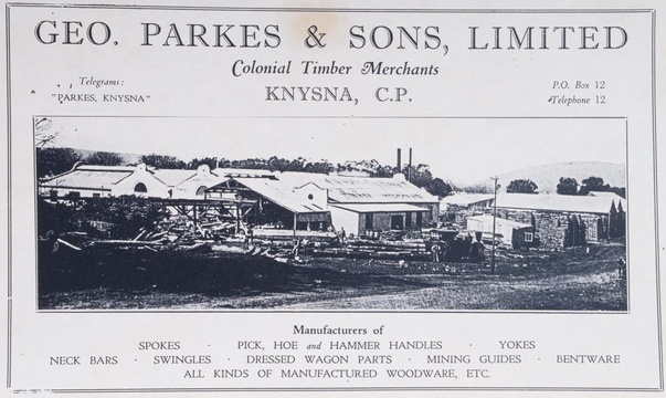 Geo Parkes & Sons leaflet