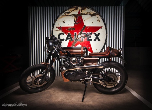 The Motorcycle Room Knysna - Copper Bike custom 