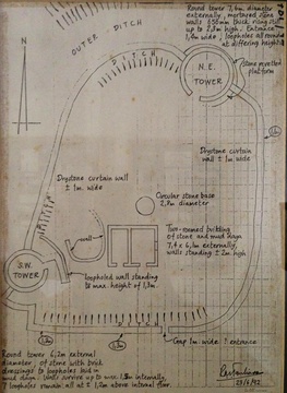 Knysna Fort or Thomson's Folly - ground plan