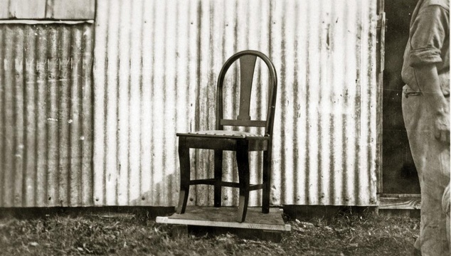Knysna forest timber, wooden chair