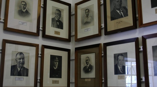 Portraits of past Mayors of Knysna in the Knysna Museum